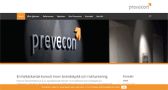 Desktop Screenshot of prevecon.se
