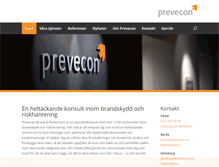 Tablet Screenshot of prevecon.se